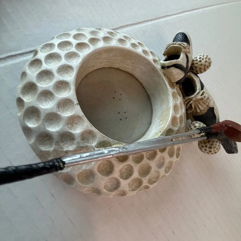 Golf Theme Picture Frame Round Holds 3